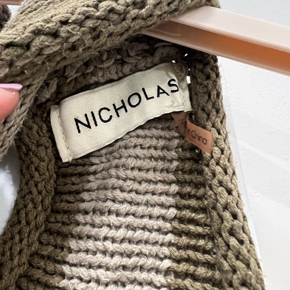 NICHOLAS Brown Alcina Twist Front Sweater & Crop Shrug Size Medium $295 - Picture 9 of 10